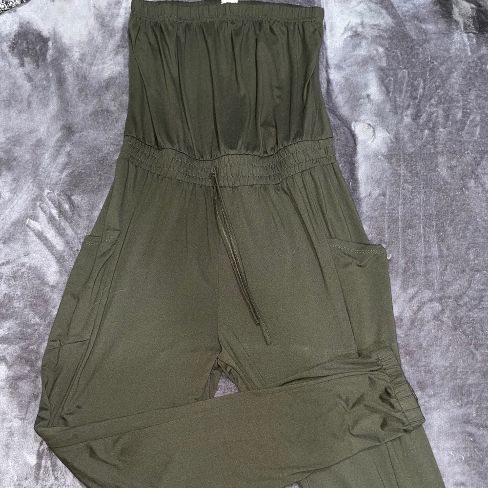 Olive Fashion Nova Jumpsuit